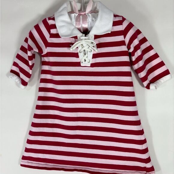 Striped Long Sleeve Tee Dress 6 - 12 month - Picture 1 of 3